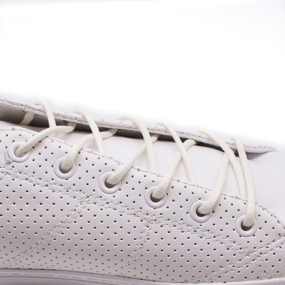 WS9 – Waxed Cotton Round 3mm – Braided White | KipzKapz Shoelace