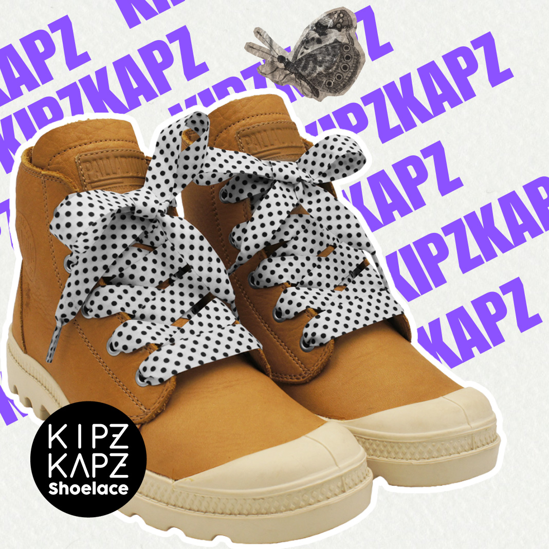 RFS3B – POLKADOT WHITE BLACK – 17MM – Shoe 3