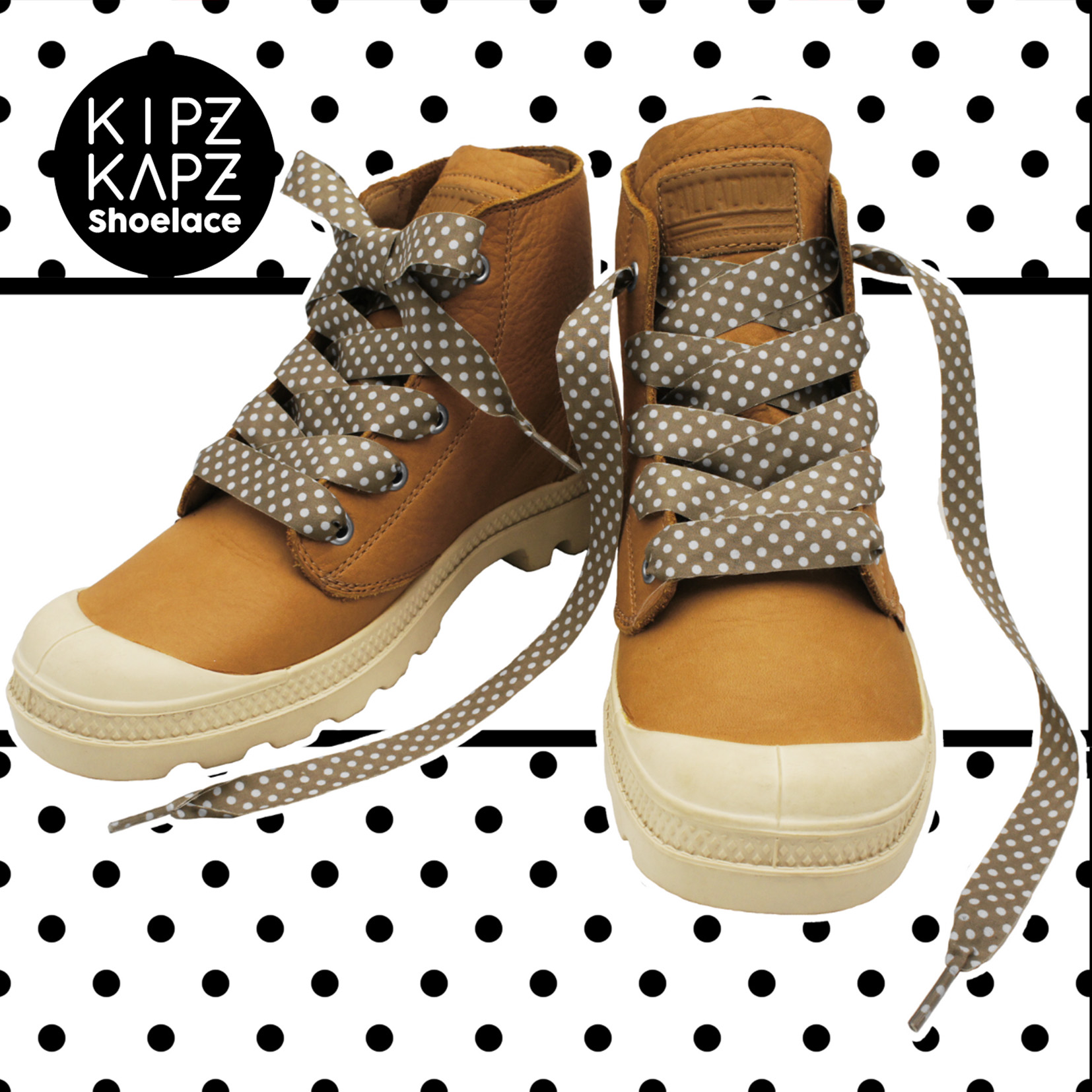 RFS3C – POLKADOT BEIGE WHITE – 17MM – Shoe 1