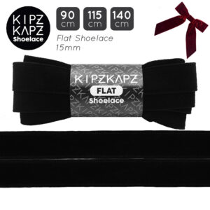 RFS4A - Flat Ribbon Velvet Beludru 15mm - Black