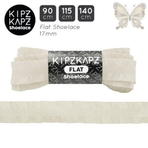 RFS5A - Flat Ribbon Lace Trim 17mm - Ivory