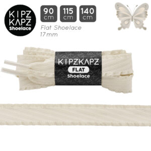 RFS5C - Flat Ribbon Lace Trim 17mm - Cream